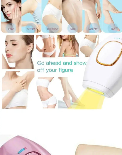 IPL Laser Hair Remover Intense Pulsed Light 500000 Pulses Permanent Laser Hair Remover Women's Painless Hair Removal Home Device - ALPENZO