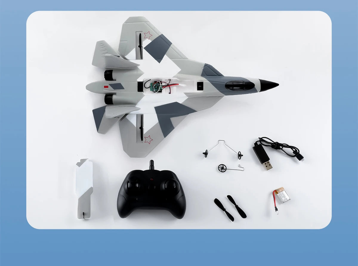RC Foam Aircraft SU-35 Plane 2.4G Radio Control Glider Remote Control Fighter Plane Glider Airplane Foam Boys Toys for Children ALPENZO