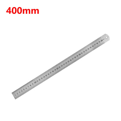 Stainless Steel Metal Straight Ruler Precision Double Sided Precision Measuring Tool Scale Metric Ruler Accessories 15-40cm ALPENZO