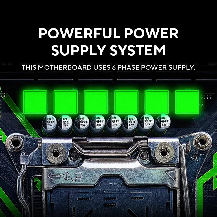 ZSUS X99-8D4 Motherboard Set Kit With LGA2011-3 Xeon E5 2650 V4 CPU DDR4 16GB (1*16GB) 2133MHZ RAM Memory NVME M.2 SATA - ALPENZO