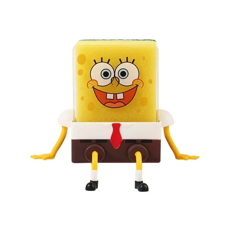 Spongebob Squarepants Dish Washing Brush Sponge Kitchen Supplies Drain Rack Cleaning Dishes Brushes Reusable Scrub Scouring Pad ALPENZO