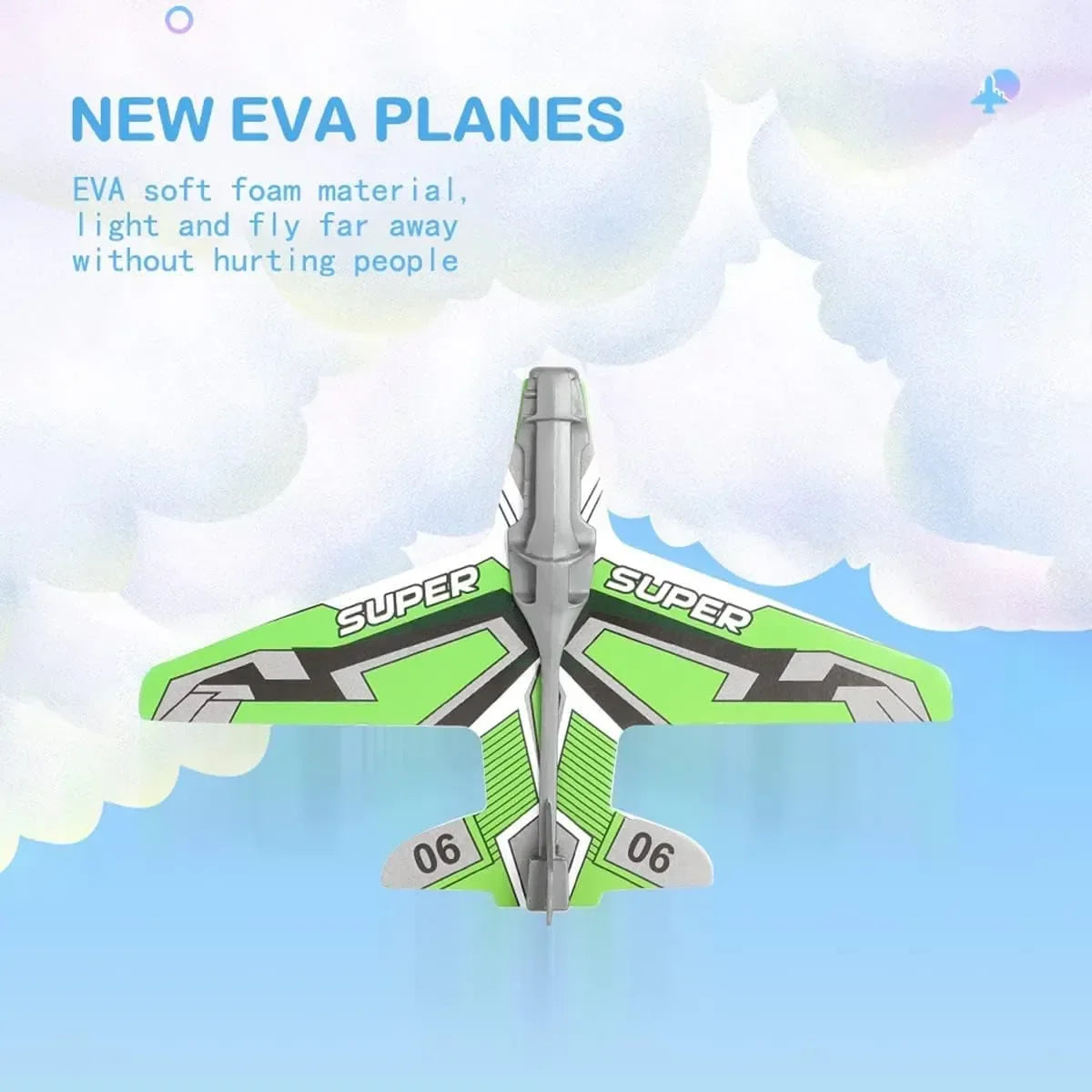 Ejection Aircraft Shooting Game Outdoor Parent-child Sports Toy Boy Gifts Shooting Aircraft Set Plastic Airplane Toys for Kids ALPENZO