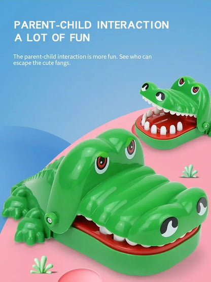 Crocodile Teeth Toys Children's Crocodile Bites Fingers Reaction Training Novelty Children's Lucky Game Trick Decompression Toy ALPENZO