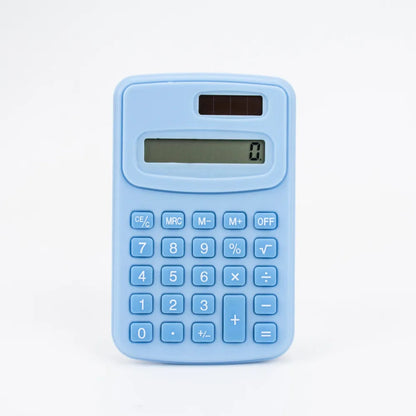 Small Solar Calculator Portable Calculator Cute 8 Digits LCD Electronic Calculator Home Office Primary School Teaching Supplies ALPENZO