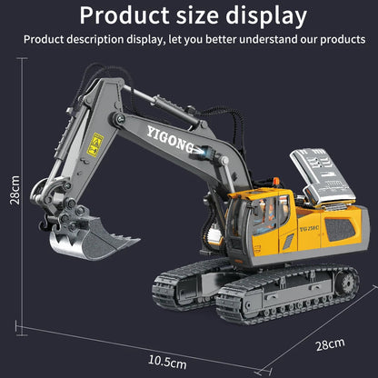 RC Car Children Toys Remote Control Car Toys For Boys Radio Control Excavator Dump Truck Bulldozer Electric Car Kids Toys Gift ALPENZO