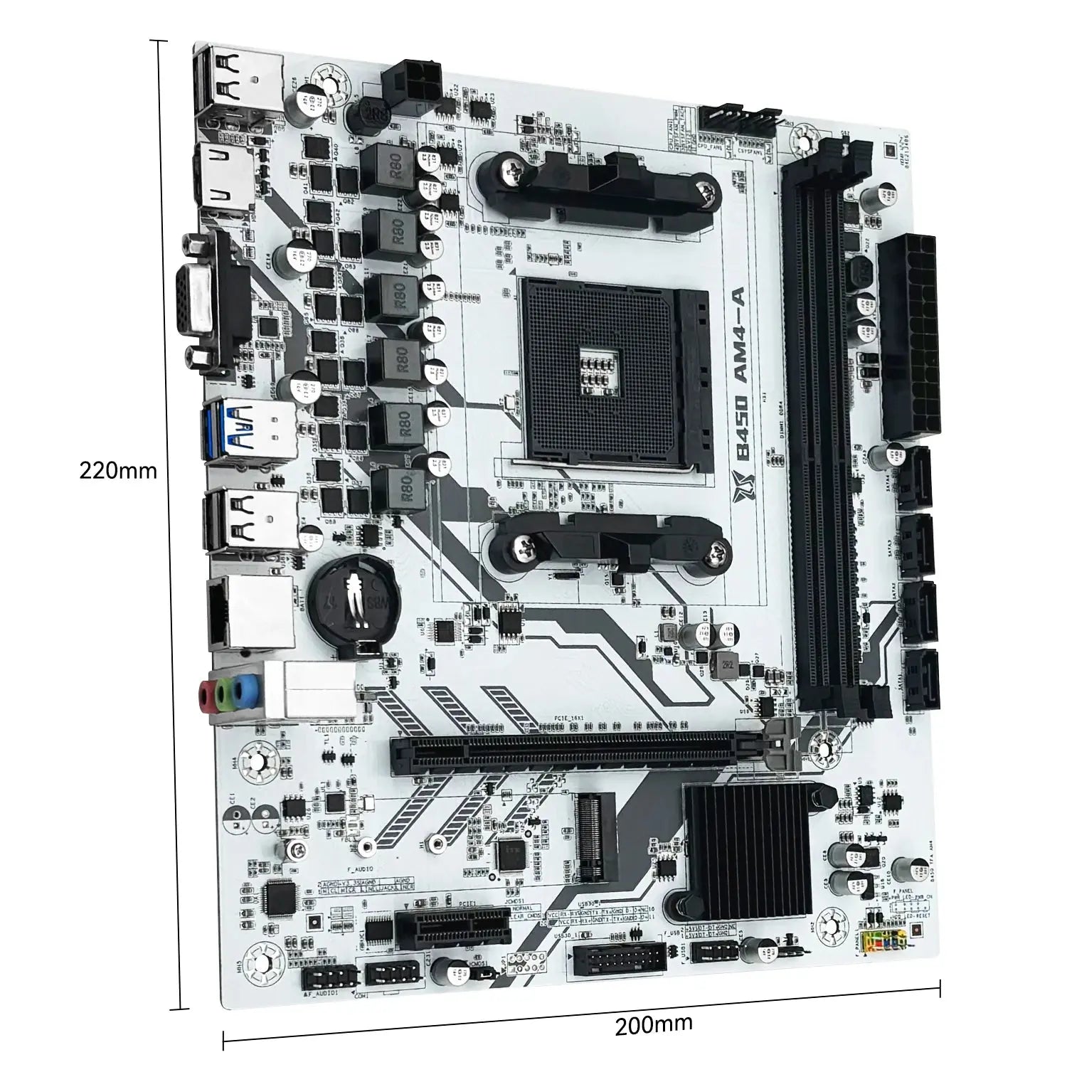 MACHINIST B450 Motherboard AMD Processor Dual-channel DDR4 Memory AM4 Mainboard M.2 NVME (Supports Ryzen 5500 5600 5600G CPU) - ALPENZO