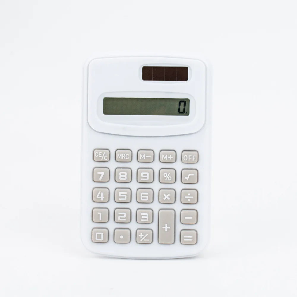 Small Solar Calculator Portable Calculator Cute 8 Digits LCD Electronic Calculator Home Office Primary School Teaching Supplies ALPENZO