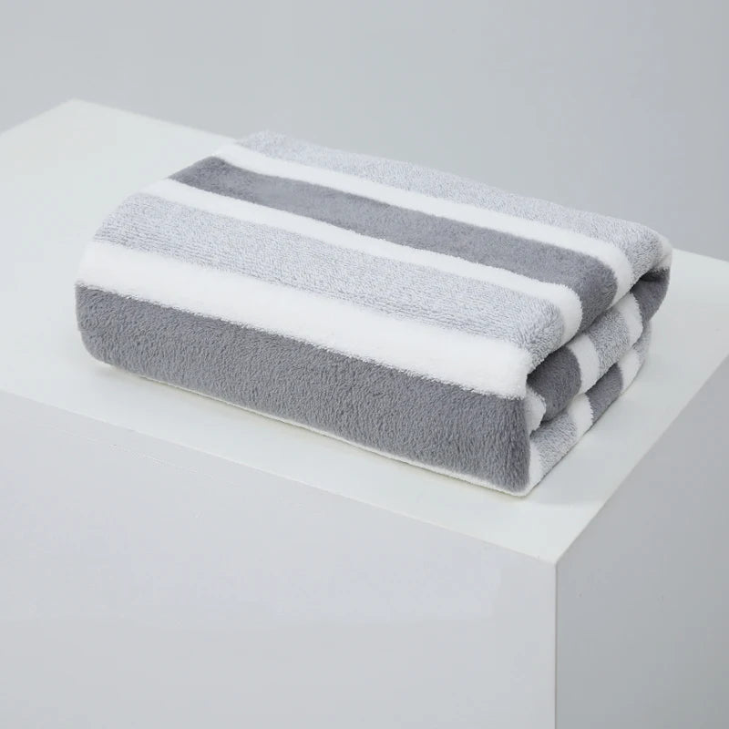 1 Pc Thickened Absorbent Bath Towel Soft Face Towel for Home - ALPENZO