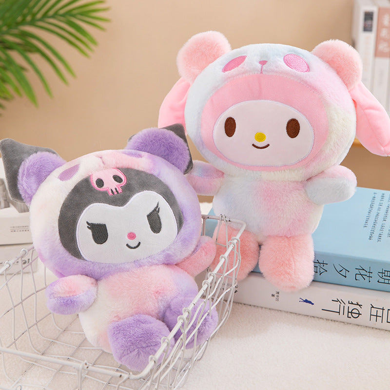 Sanrio 25Cm Anime Sanriod Toys Kawaii Kuromi  Cinnamorol Plush Soft Stuffed Animals Doll Plushie Pillow Children's Toys Gifts ALPENZO