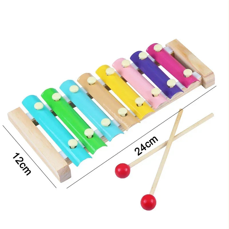 Juguete educativo Montessori en 3D para bebé, bloques de madera coloridos para aprendizaje infantil, regalo de Navidad ALPENZO
