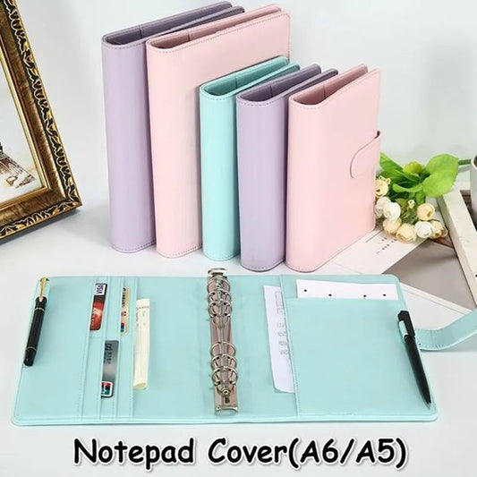 New Vintage Refillable Notebook File Folder Notepad Cover Leather Ring Binder Office Supplies ALPENZO
