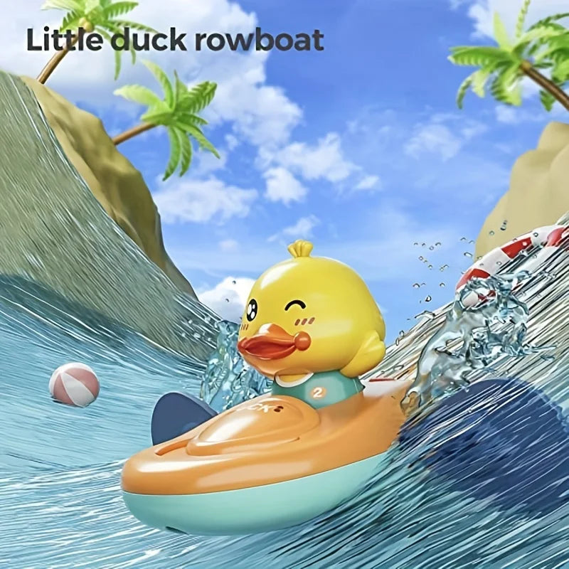 1 Pc Little Yellow Duck Kayak Toy Swimming Pool Bathroom Toy 1 Pc Little Yellow Duck Kayak Toy Swimming Pool Bathroom Toy ALPENZO