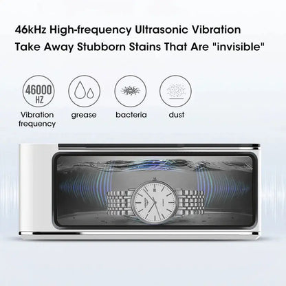 Ultrasonic Cleaner 35W High Frequency Cleaning Jewelry Glasses Watches Multifunctional 500ML Ultrasonic Cleaning Cleaning Bath - ALPENZO