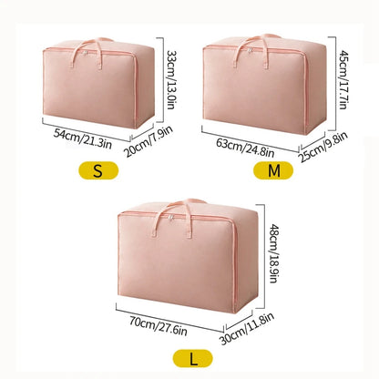 Large Capacity Clothes Storage Bag Waterproof Cabinet Wardrobe Organizer Quilt Pillow Blanket Organizer Dustproof Bedding Storag