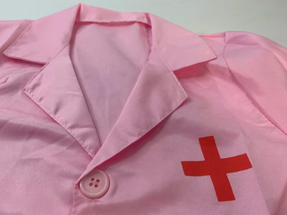 Doctor's clothes, long-sleeved nurse's children's performance clothes, family toys ALPENZO