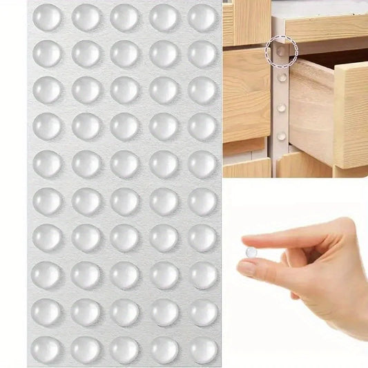100Pcs Self Adhesive Door Stopper Rubber Damper Buffer Cabinet Bumpers Silicone Furniture Pads Cushion Protective Pads - ALPENZO