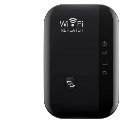 Wireless WiFi Repeater 300Mbps WiFi Extender Amplifier Booster Router 802.11N WPS Long Range 7 Status Light WiFi Repeater for PC - ALPENZO