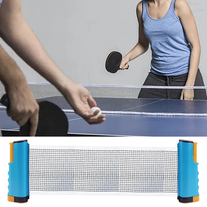 Portable Table Tennis Net Cover Gauge Retractable Table Tennis Set Catcher Racks Adjustable Tools Outdoor Home Sports Clip On