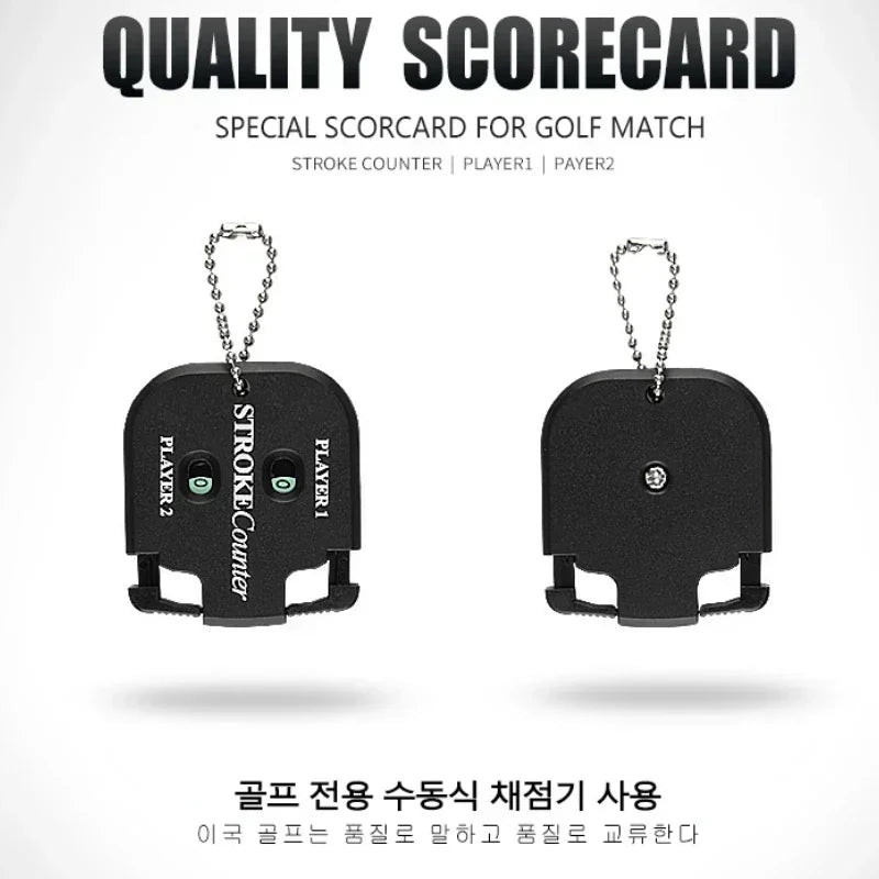 Mini Handy Golf Shot Count Stroke Putt Score Counter Two Digits Scoring Keeper With Key Chain Golf Accessorie Golf Training Aids