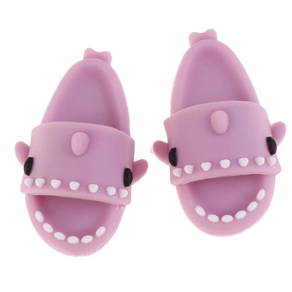 1 Pair For SD Doll For OB11 Doll Slippers Girl Gifts Doll Shoes Dolls Accessories Play House Shark Slippers ALPENZO