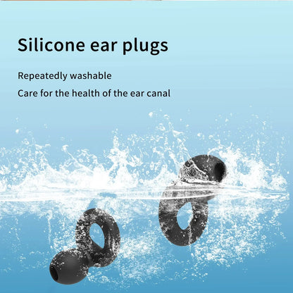 HUAK Quiet Ear Plugs for Sleep,Swim, Work– Super Soft, Reusable Hearing Protection for Noise Reduction  8 Ear Tips in XS/S/M/L