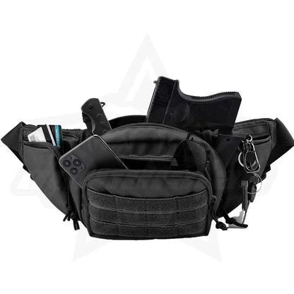 OPHIDIAN Multifunctional waist bag Outdoor cycling storage bag Portable invisible waist hanging gun bag accessory bag
