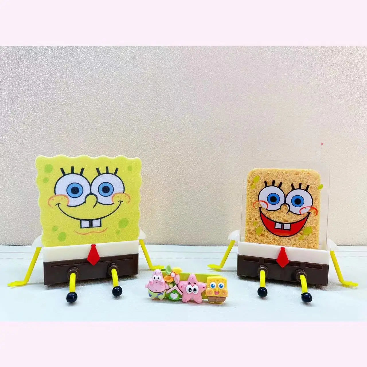 Spongebob Squarepants Dish Washing Brush Sponge Kitchen Supplies Drain Rack Cleaning Dishes Brushes Reusable Scrub Scouring Pad ALPENZO