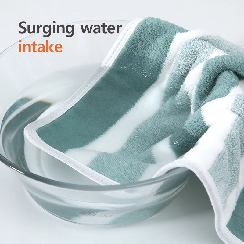 1 Pc Thickened Absorbent Bath Towel Soft Face Towel for Home - ALPENZO