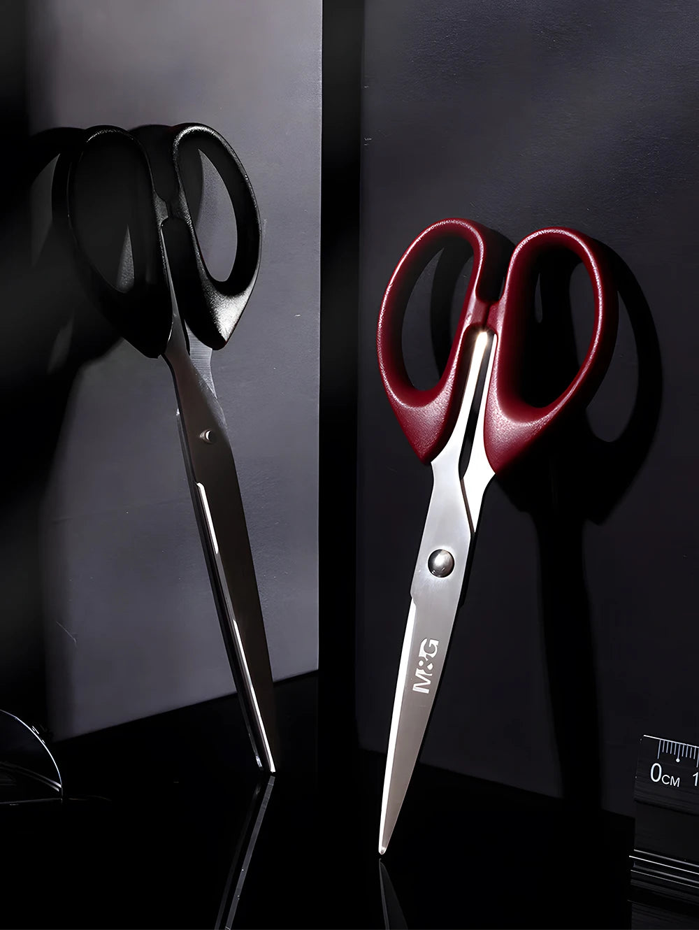 M&G Stationery 160/210mm Scissors Round Tip Scissors Small Medium Large Handmade Paper Scissors Home Office Supplies Red/Black ALPENZO