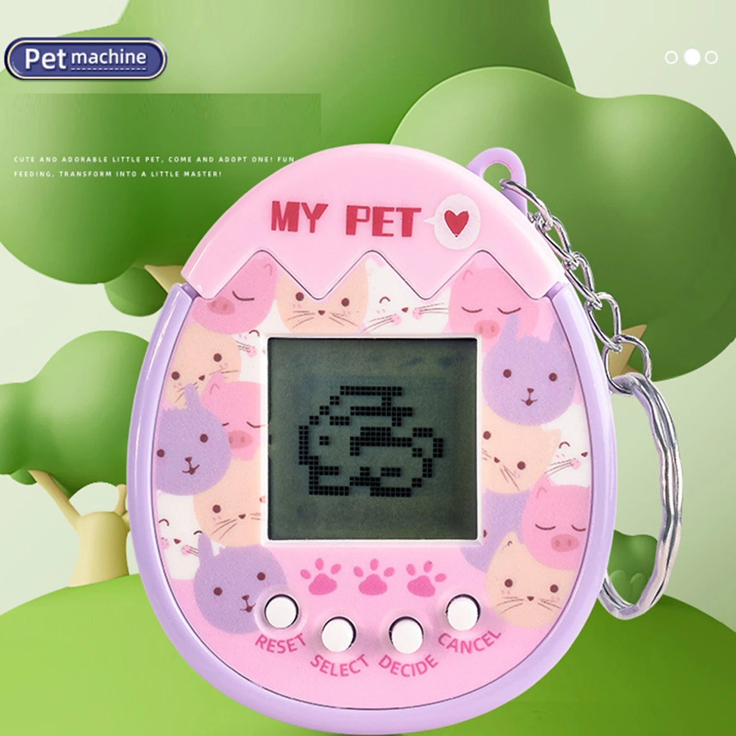 Interactive Toy Digital Pet - Virtual Electronic Pets Video Game Party Favors for Kids Video Game Keychain Video Game Party Supp ALPENZO