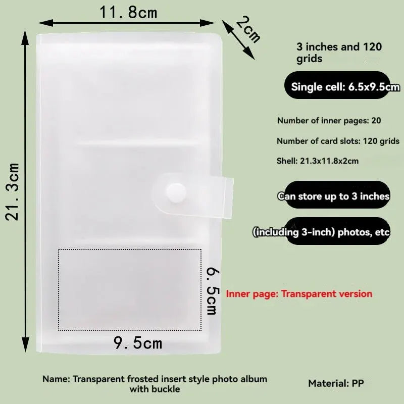 Polaroid Photo Album Contents 120/240 Slot | Polaroid Album Photo Book | Postcard Photo Storage | Card Album | COD ALPENZO