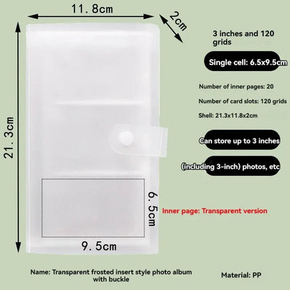 Polaroid Photo Album Contents 120/240 Slot | Polaroid Album Photo Book | Postcard Photo Storage | Card Album | COD ALPENZO