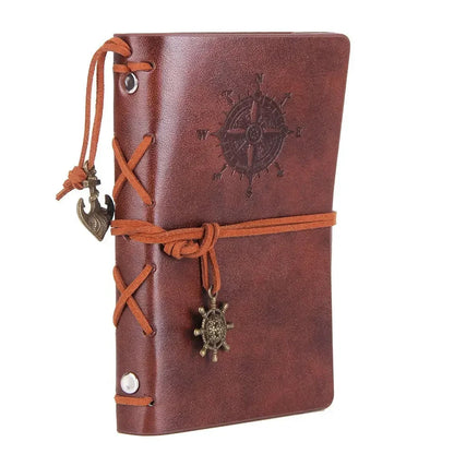 Retro Notebooks & Journals Agenda  Binder Sketch Book Leather Soft Cover 14x10cm Replaceable Kraft Paper Inner Korean Stationery ALPENZO