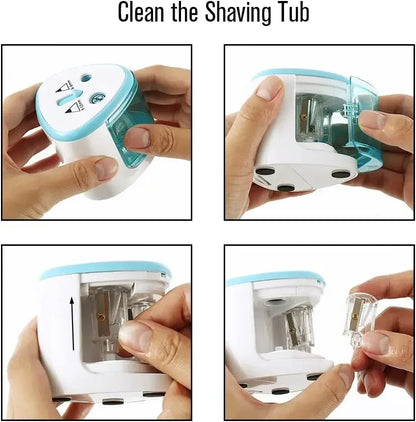 Tenwin New Two-hole Electric Automatic Pencil Sharpener Switch Pencil Sharpener Home Office School Supplies Stationery Art ALPENZO