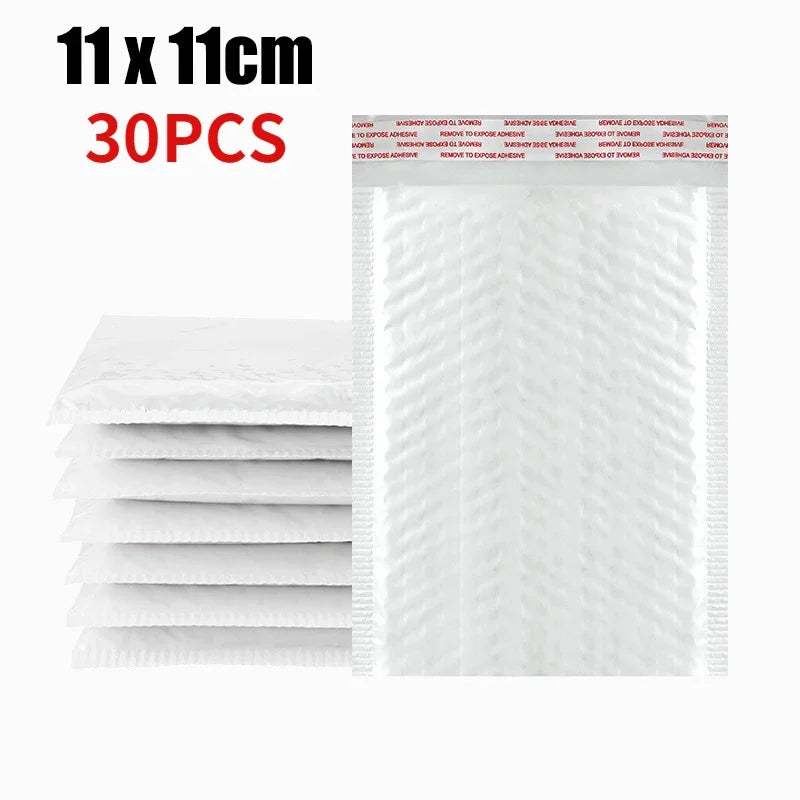 10-50Pcs Bubble Envelopes White Foam Shipping Bags Poly Bubble Mailers Pad Self Seal Packing Bags 11cm 15cm 23cm Wholesale ALPENZO