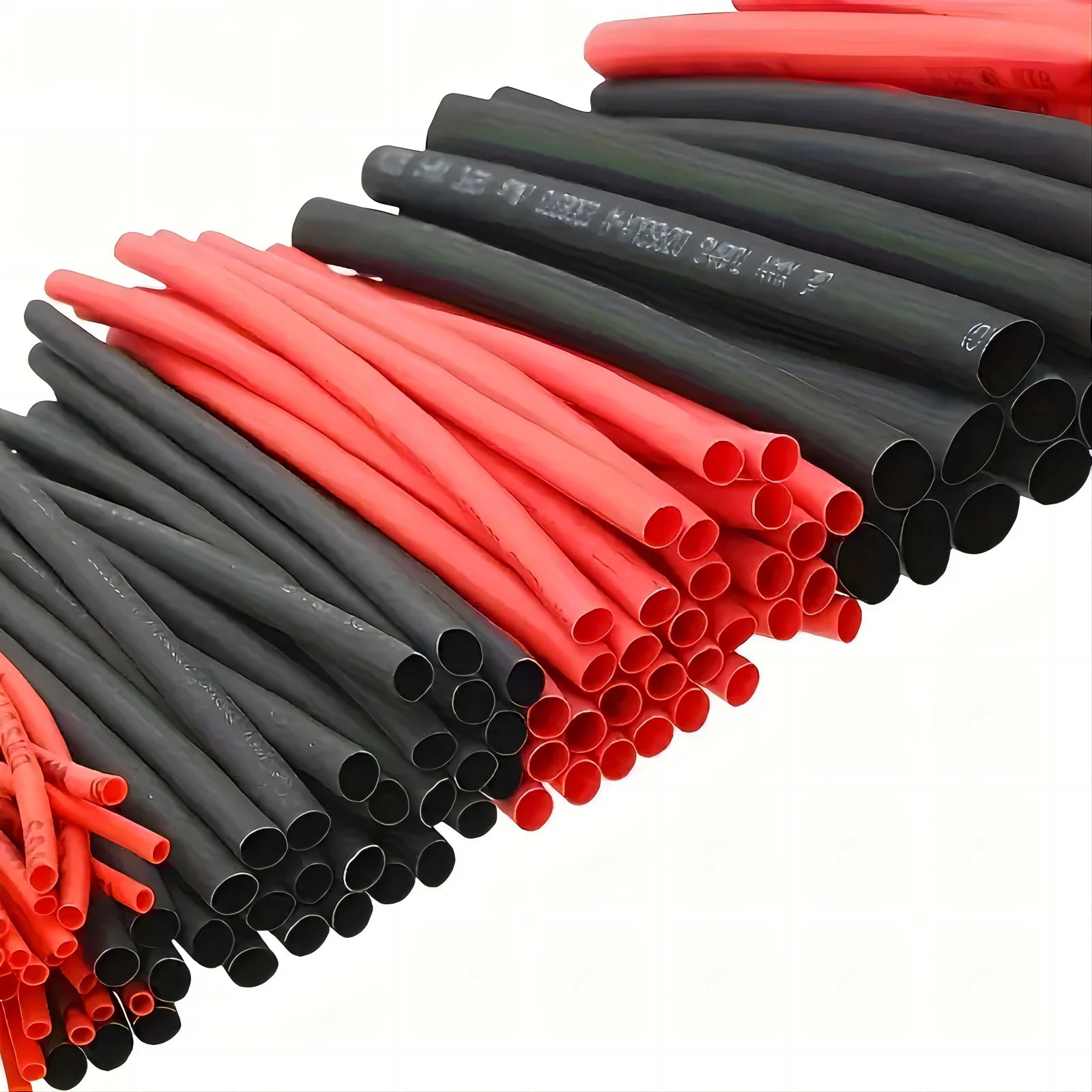 Tubing 2:1 Assortment Polyolefin Tube Car Cable Sleeving Wrap Wire Kit 127pcs Black Red Heat Shrink - ALPENZO