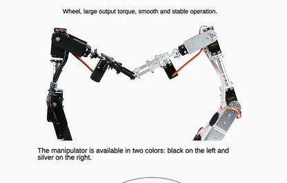 360 Degrees 6 DOF Robot Metal Alloy Mechanical Arm Claw Kit MG996R for Arduino Robotics Kit Educational Ps2 Programmable Toys ALPENZO