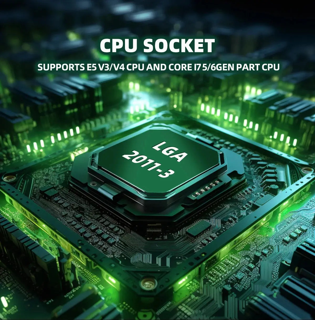 ZSUS X99-8D4 Motherboard Set Kit With LGA2011-3 Xeon E5 2650 V4 CPU DDR4 16GB (1*16GB) 2133MHZ RAM Memory NVME M.2 SATA - ALPENZO