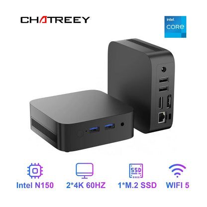 T10 Mini PC Intel Twin Lake N150 Windows 11 Ultra Small Pocket Computer 4K 60Hz Output Wifi5 BT4.2 - ALPENZO