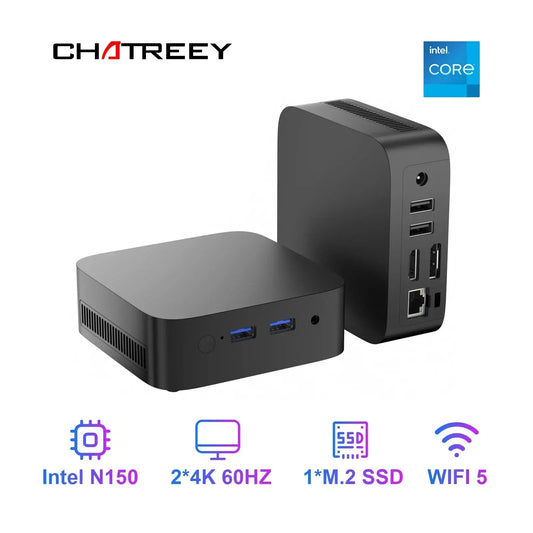 T10 Mini PC Intel Twin Lake N150 Windows 11 Ultra Small Pocket Computer 4K 60Hz Output Wifi5 BT4.2 - ALPENZO