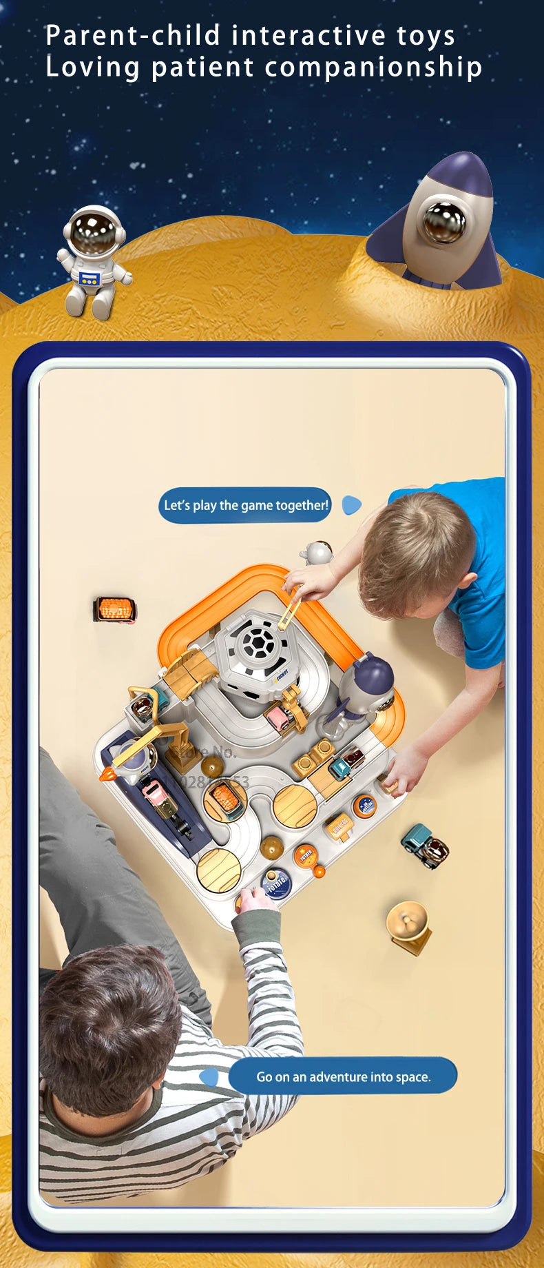 Racing Rail Car Model Space Aerospace Animals Educational Toys Children Train Track Adventure Brain Mechanical Interactive Game ALPENZO
