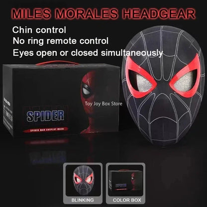 New Spider-man:no Way Home Spider Man Mask Luxury Helmet Rechargeable Remote Eyes Movable Mask Cosplay Decoration Gift Toys ALPENZO