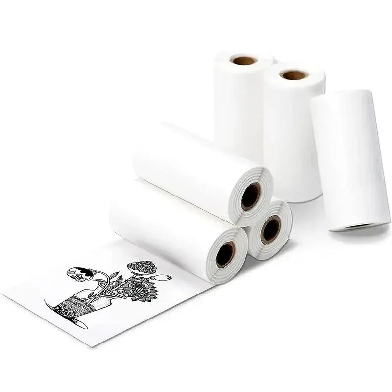 Thermal Paper MINI Printing Self-adhesive Label Sticker For Mini Printers Pose Machine Kid Camera Stickers 57mm Width Rolls - ALPENZO