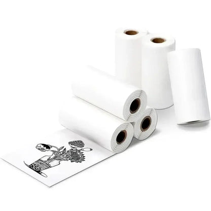 Thermal Paper MINI Printing Self-adhesive Label Sticker For Mini Printers Pose Machine Kid Camera Stickers 57mm Width Rolls - ALPENZO
