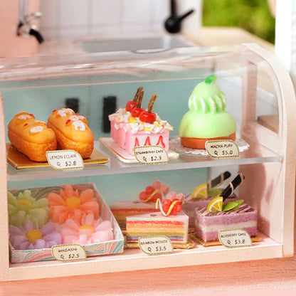 Wooden Miniature Doll House DIY Small House Kit 3D Puzzle Assemble Building Model Home Bedroom Decoration With Furniture Gifts ALPENZO