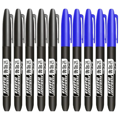 Permanent Marker Pen Drawing Markers Black Blue Red Waterproof Ink Sketch Pens Stationery Art School Supplies For Glass Metal ALPENZO