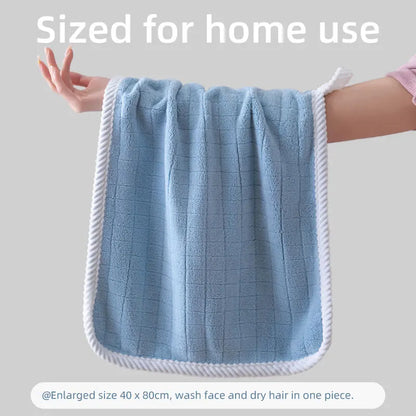 Square Spiral Bath Towel Designer Solid Color Quick Drying Water Absorbing Dry Hair Household And Daily Use Soft Square-Towels - ALPENZO