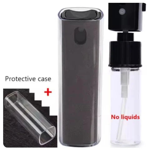 Microfiber Screen Cleaner Spray Bottle Set Mobile Phone Ipad Computer Microfiber Cloth Wipe Iphone Cleaning Glasses Wipes - ALPENZO