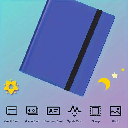 Premium 9-Pocket Polypropylene Trading Card Binder, Holds 360 Cards, Side-Loading Pockets, Elastic  Durable Collectors Album