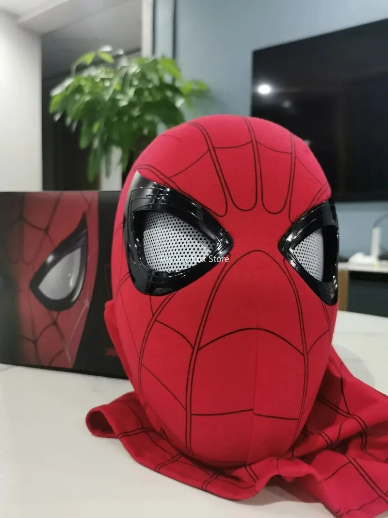 New Spider-man:no Way Home Spider Man Mask Luxury Helmet Rechargeable Remote Eyes Movable Mask Cosplay Decoration Gift Toys ALPENZO